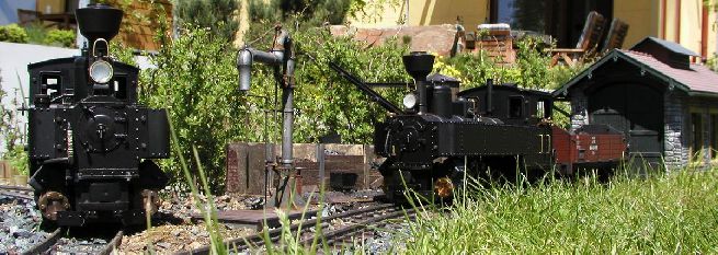 Živé parní lokomotivy řady »U« u remízy parního depa »Zababov«. Foto 21. 5. 2005.