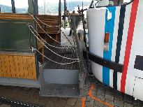 Najetí K2P 1048 do soupravy parní tramvaje Caroline. Foto © Martin Šiler.