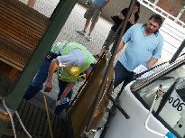 Řidič K2P a dispečer po najetí. Foto © Martin Šiler.