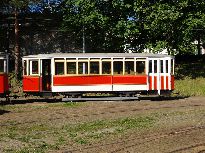 Vlečný vůz č. 205 ve vozovně Medlánky. Foto © Martin Šiler.