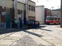 Posun ve vozovně Pisárky. Foto © Martin Šiler.