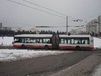 25Tr na konečné Osová. Foto 24.1.2010 © Martin Šiler