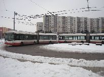 25Tr na konečné Osová. Foto 24.1.2010 © Martin Šiler