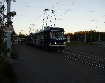 Dvojice vozů T3 s reklamním nátěrem. Foto © Roman Šiler 2.10.2001