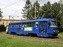 Reklamní provedení vozu T3. Foto © Roman Šiler 22.5.2003