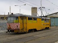 Některé vozy T3 byly přestavěny na služební vozy. Foto © Roman Šiler 11.4.2006