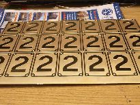 Vyleptané tabule formátu A4, tl. 1 mm.