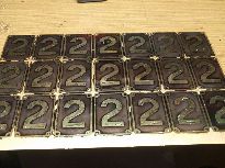 Hotové černění celé tabule.