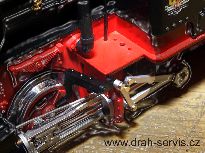 odklopená osa táhla reverzu