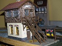 Stavědlo - Pola G 330914. Velmi pěkný model stavědla lokálních drah. Použit na nádraží »Terasy«.