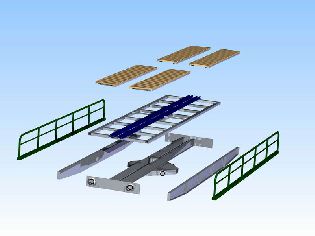 Most točny - rozhoz sestavy.