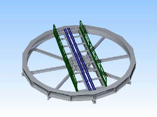 Točna rotundy - bez pochůzného roštu.